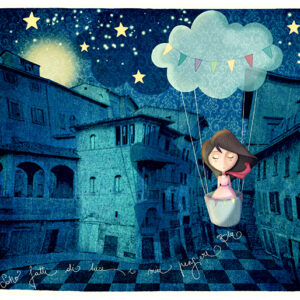 Sono fatti di luce i miei pensieri blu (postcard)