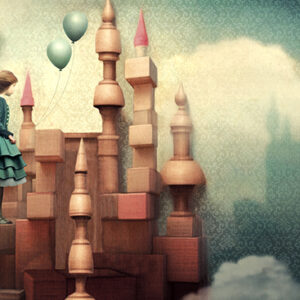 The castle in the wind (postcard)