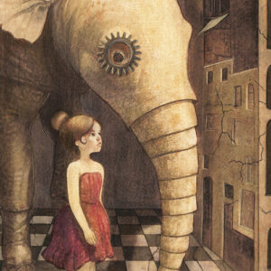 My sister is an elephant (postcard)